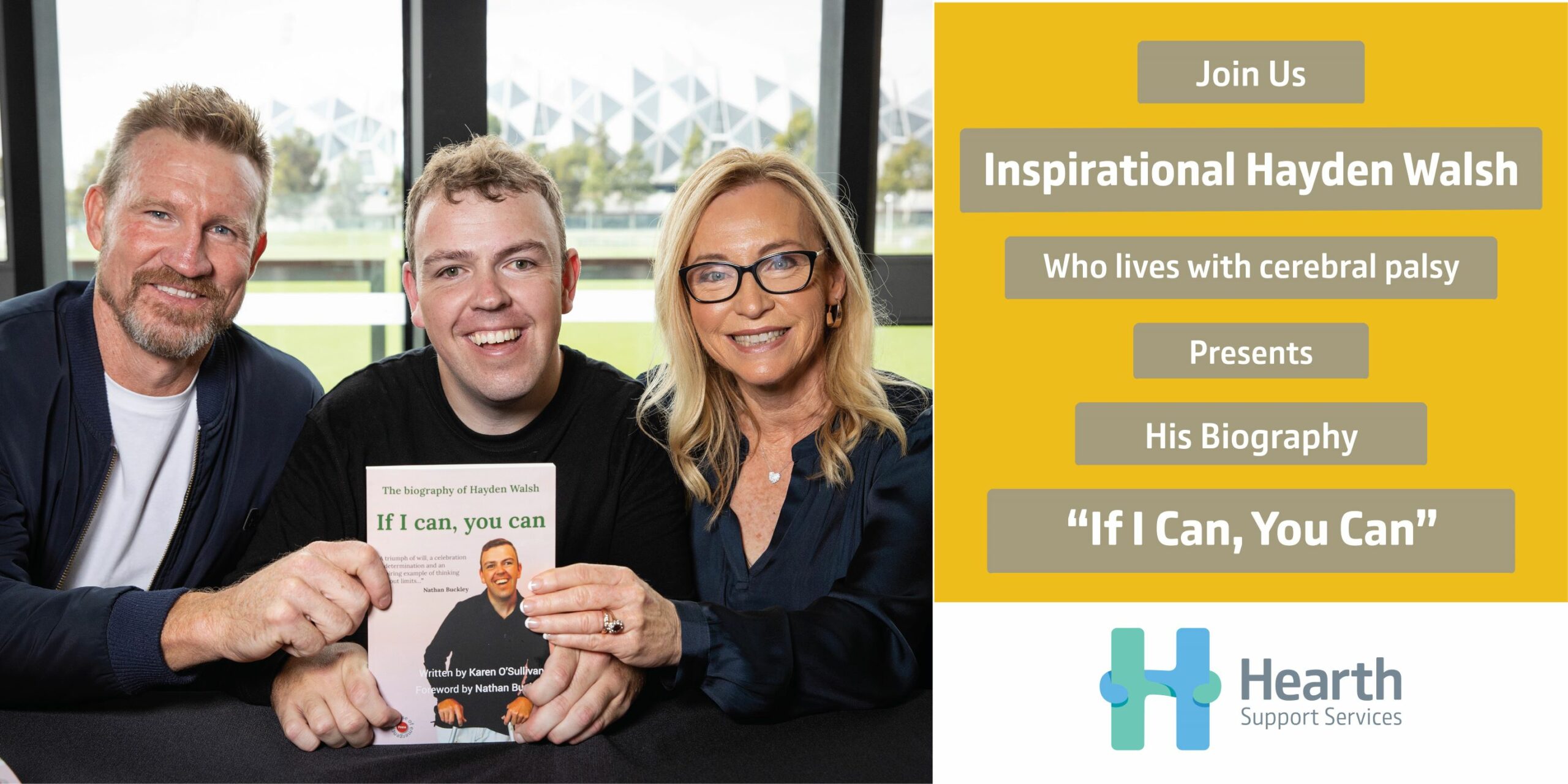 Inspirational Hayden Walsh Presents His Biography Online “If I Can, You Can”