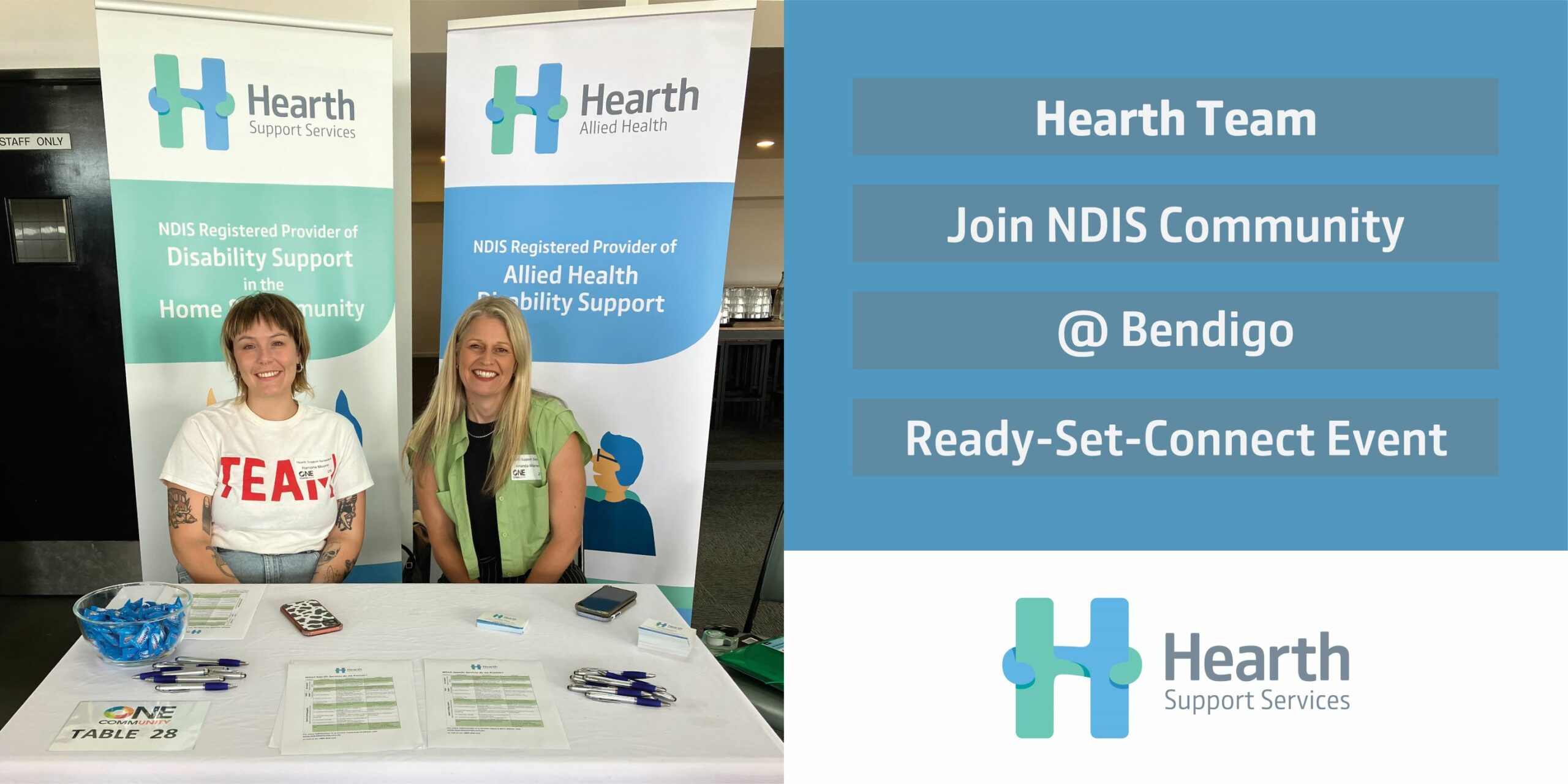 Hearth Team Join NDIS Community at Bendigo Ready-Set-Connect Event