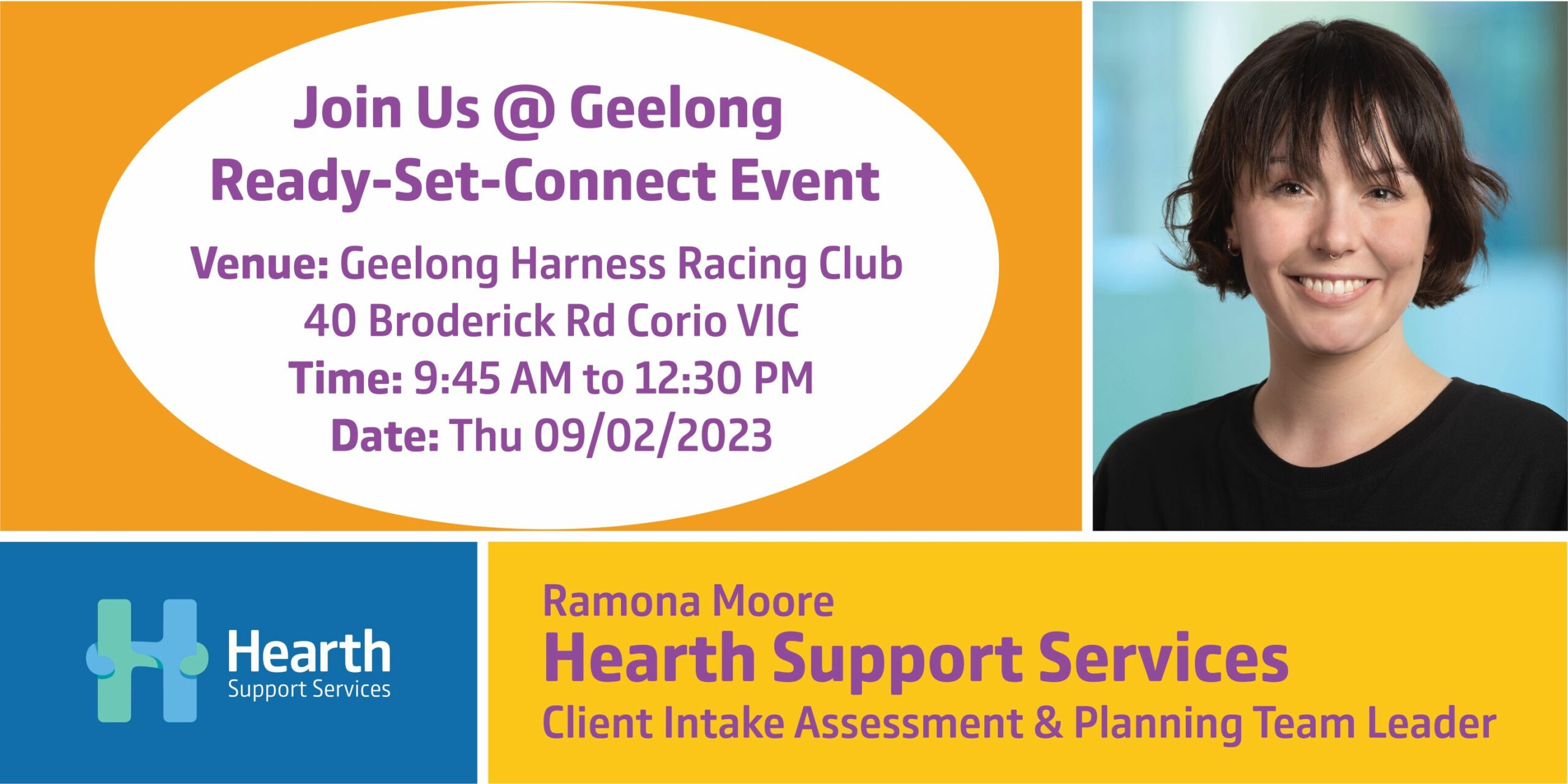 Join Hearth Support Services at the Geelong Ready Set Connect Event on Thursday, February 9th, 2023!