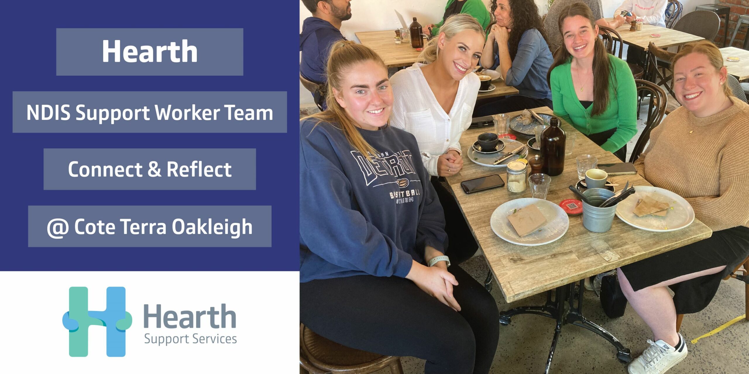 Hearth Support Services Hosts “Support Worker Connect Meeting” at Cote Terra Café Oakleigh